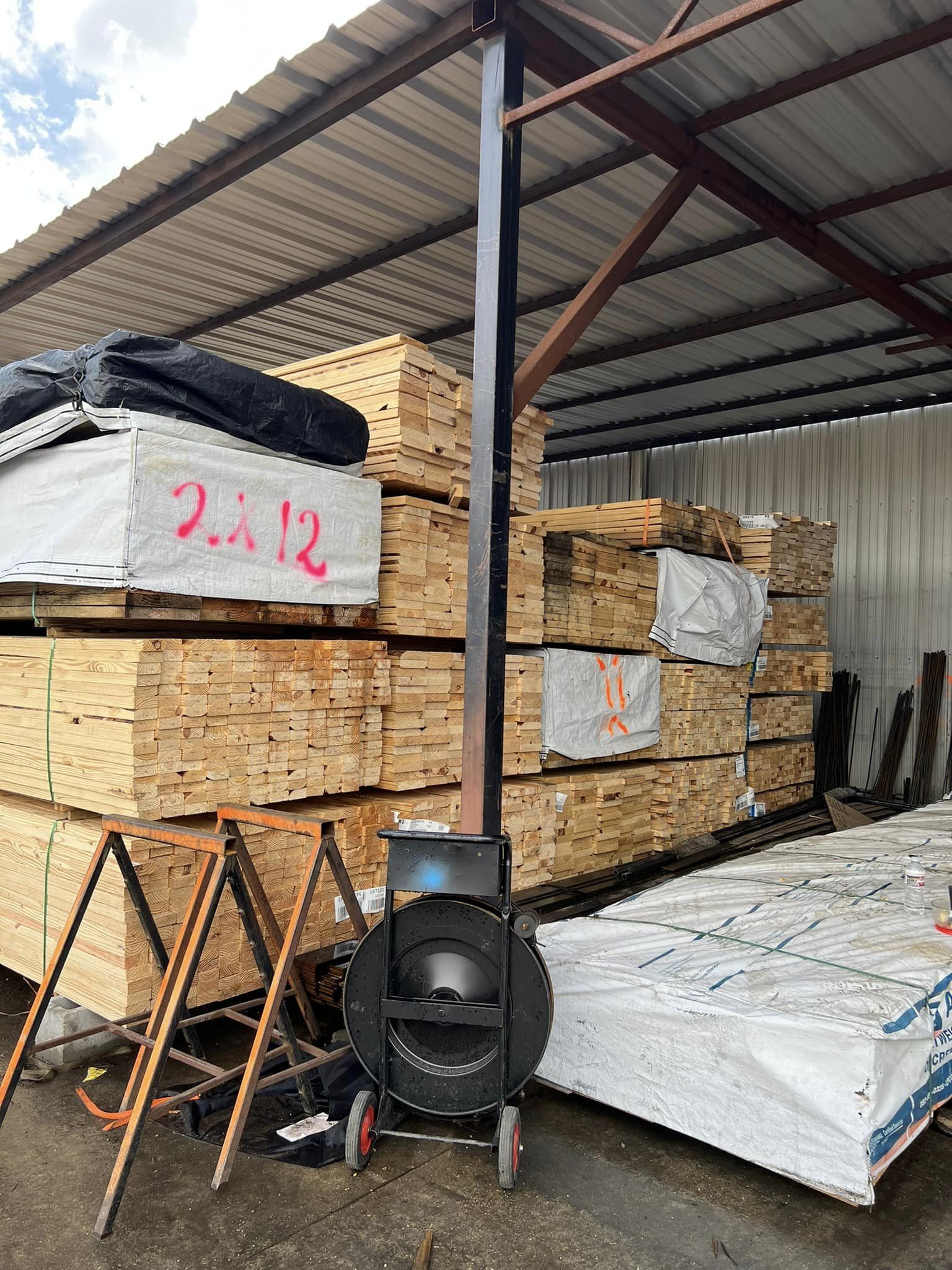Lumber at Galvez Steel Supply